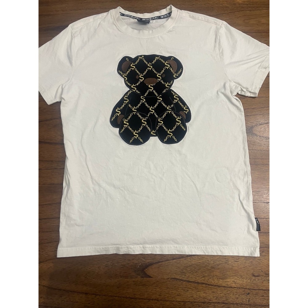 Switch Remarkable Limited Edition Teddy Bear Graphic T-Shirt White Mens Medium